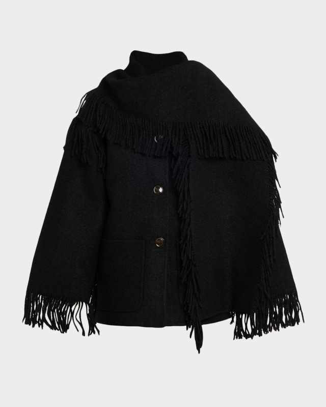 Fringed Scarf Jacket